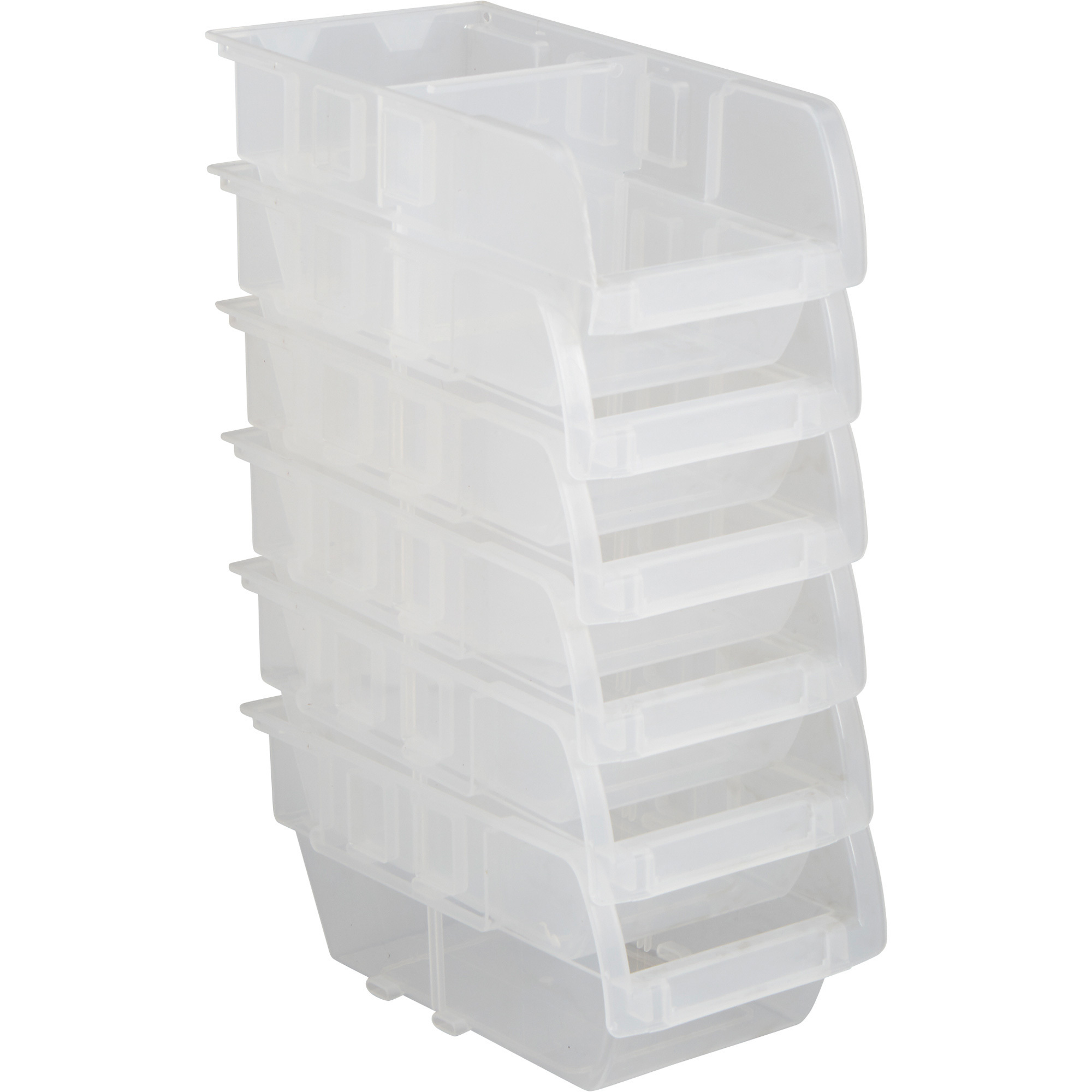 X-Space Clear Dual Position Tilt Bin, 6-Pc., 7.9in. x 4.3in. x 11.2in.